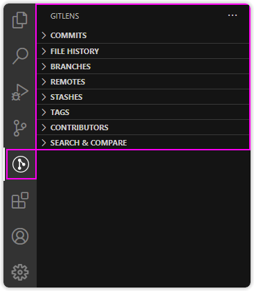 GitLens Side Bar Views